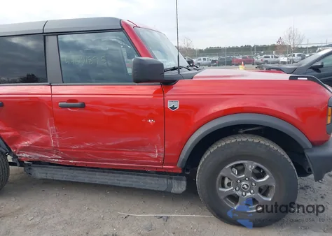 2024 Ford Bronco Big Bend z USA, uszkodzony, nr VIN 1FMDE7BH1RLA13135